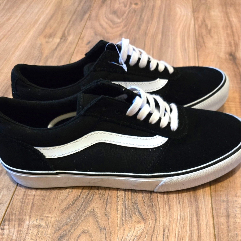 Vans Off The Wall Black White Sneakers Women's Size-6